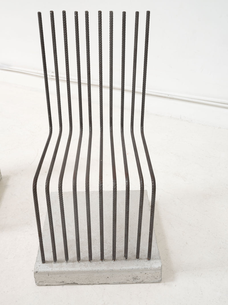 Postmodern 'Solid Chairs' attrb Heinz Landes, Germany, 1986.