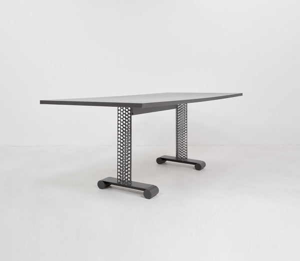 Modernist Architectural Steel Dining Table, France, c.1930