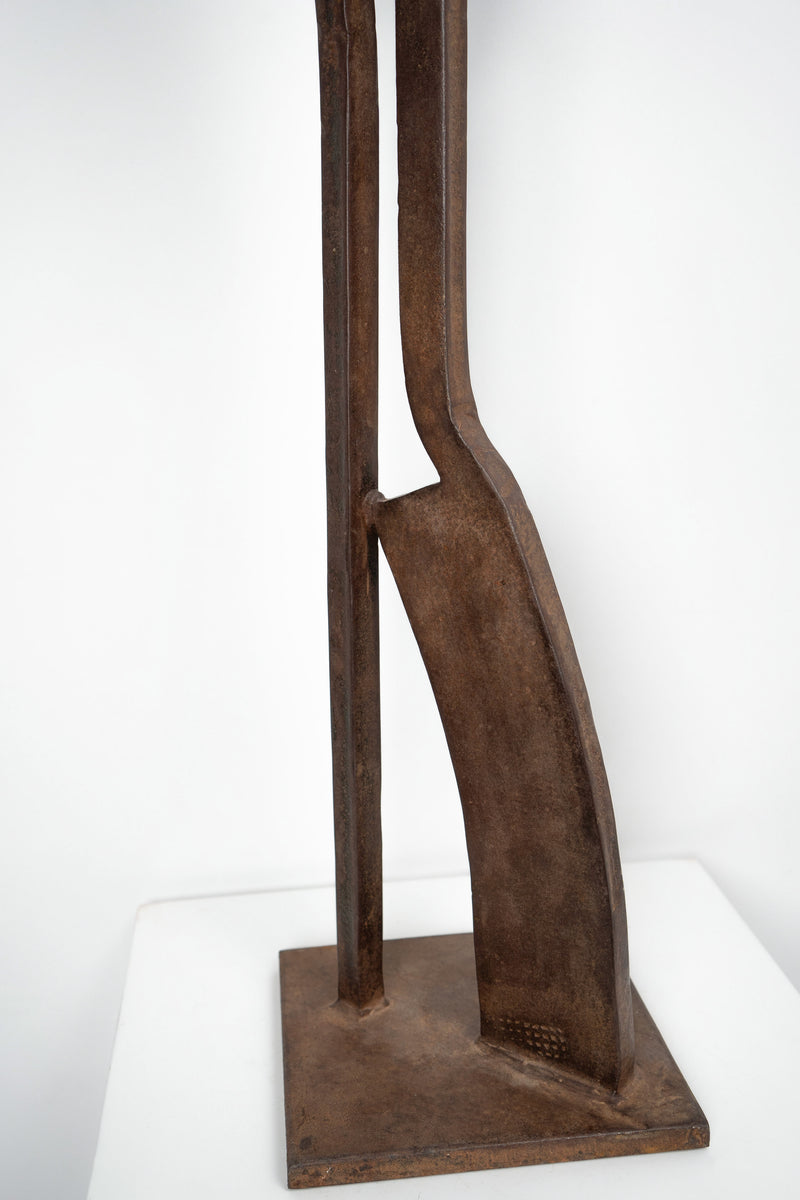 Large Abstract Cast Iron Sculpture, France, c.1970