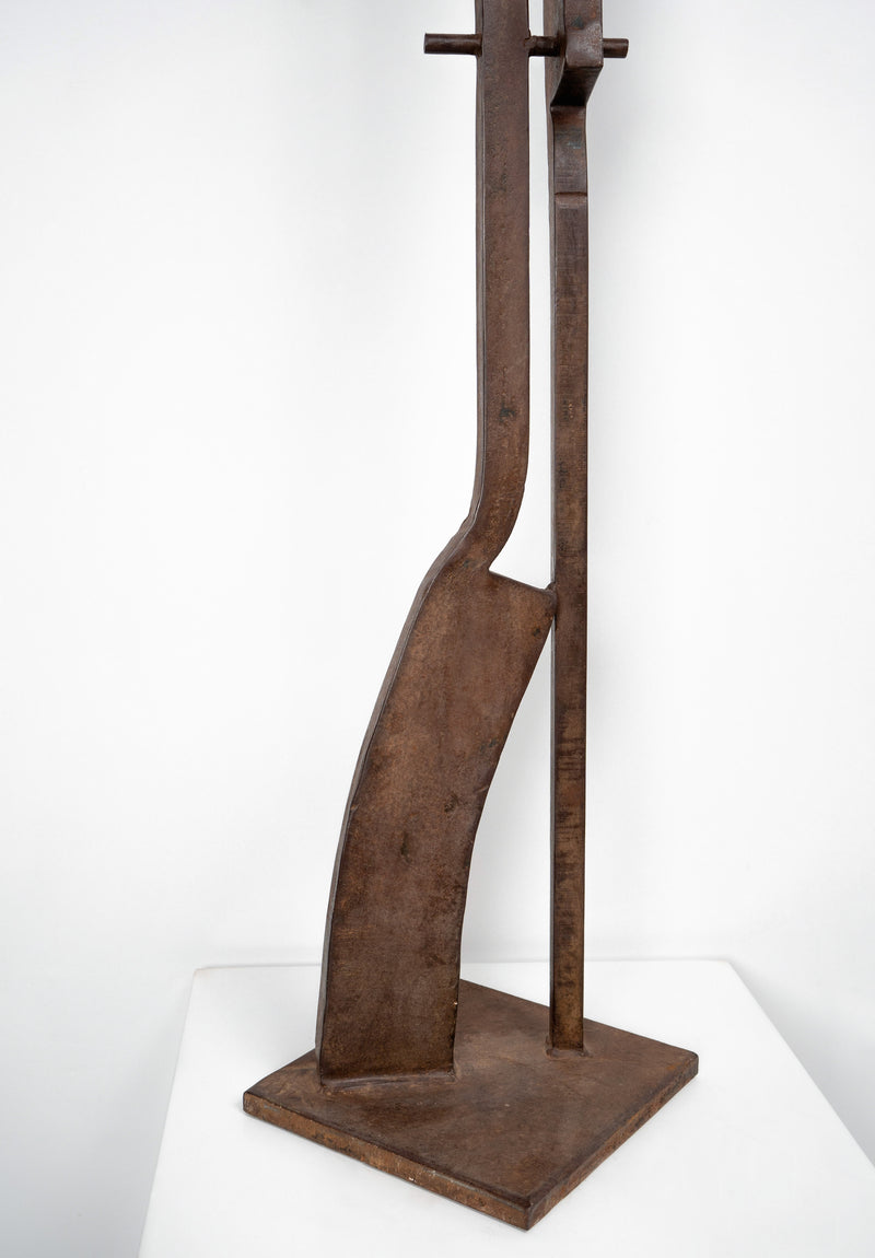 Large Abstract Cast Iron Sculpture, France, c.1970