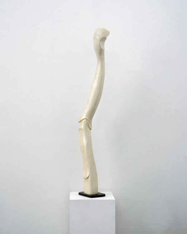 Abstract Sculpture, Painted Wood and Steel, American School, c.1960