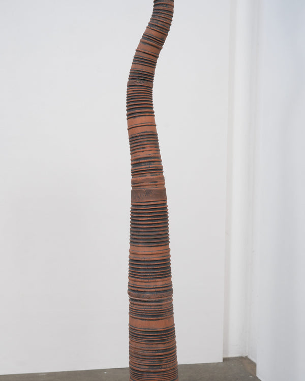 Vintage Sculptural Terracotta Floor Lamp