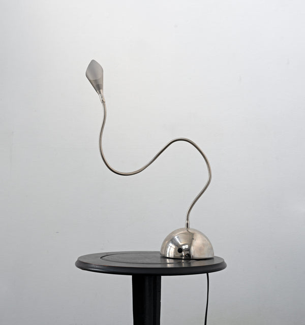 Flexible Italian Chrome Table Lamp, c.1990