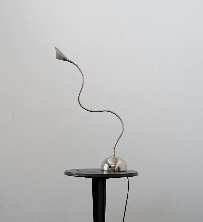 Flexible Italian Chrome Table Lamp, c.1990