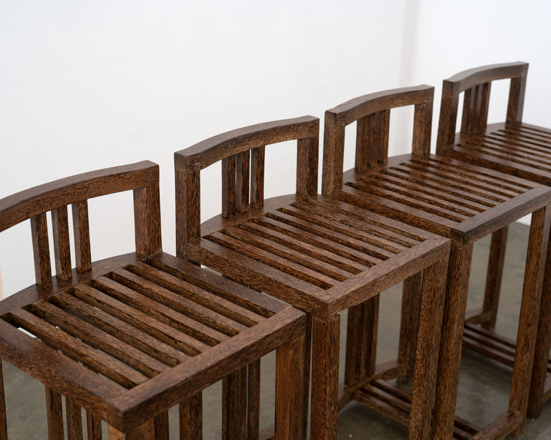 Modernist Koko Wood Bar Stools (1 of 4)