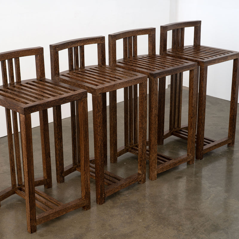 Modernist Koko Wood Bar Stools (1 of 4)