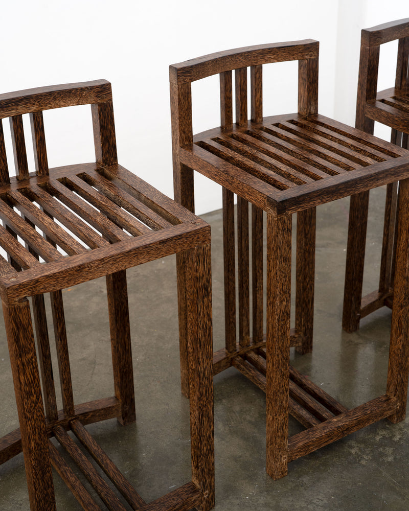 Modernist Koko Wood Bar Stools (1 of 4)