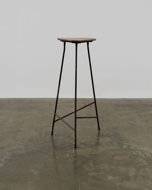 Modernist Iron Tripod Pedestal / Stool