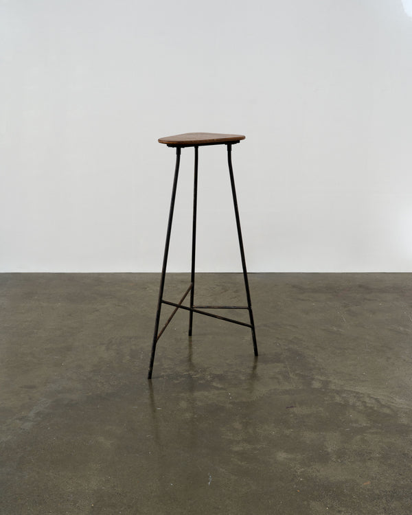 Modernist Iron Tripod Pedestal / Stool