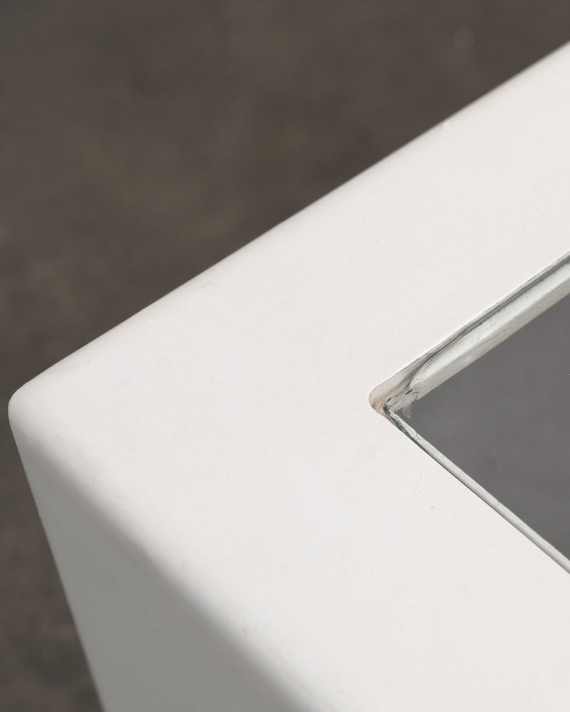 Wood and Glass Side Table, c.1970 (1 of 2)