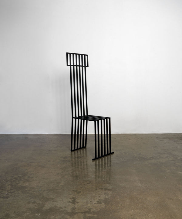 Postmodern Metalwork Throne Chair