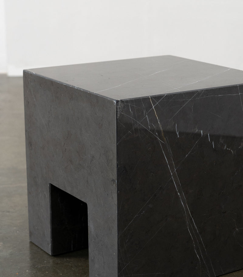 Postmodern Solid Marble Stool / Side Table
