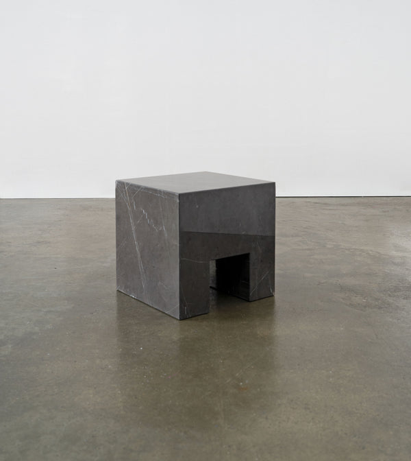 Postmodern Solid Marble Stool / Side Table