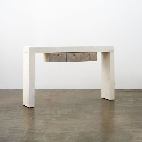 Postmodern Stone Console Table