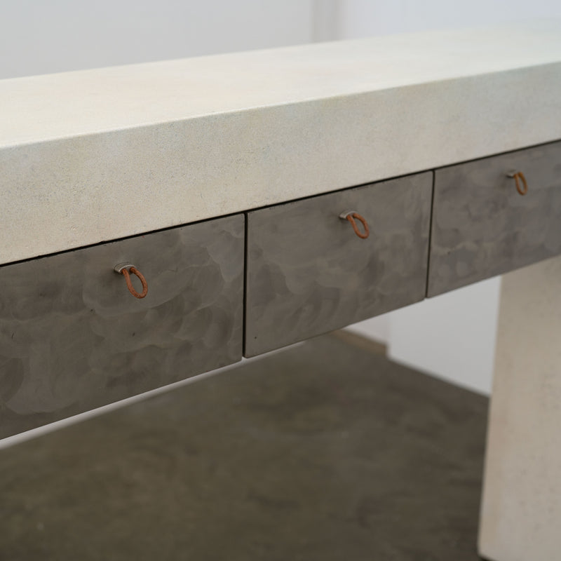 Postmodern Stone Console Table