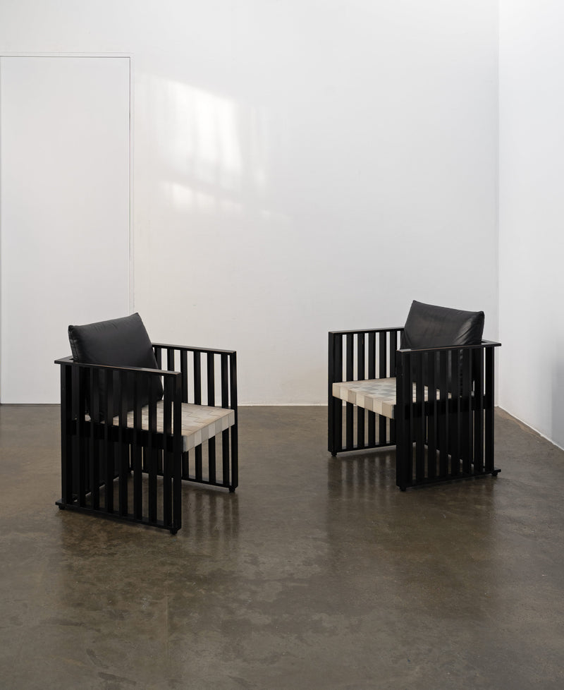 Purkersdorf Chairs by Josef Hoffmann for Wittman, c.1980