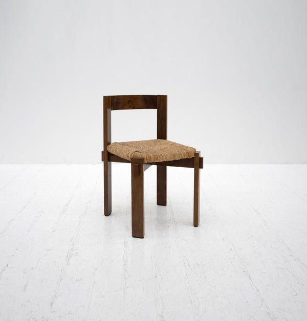 Rush Dining Chairs attrib. Michelucci Giovanni, c.1960