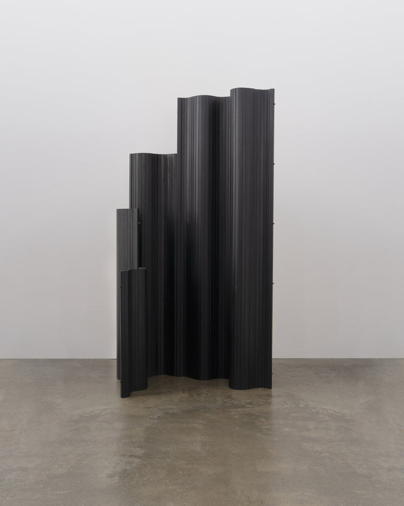 Tambour Screen in Fumed Poplar by Tom Roberts