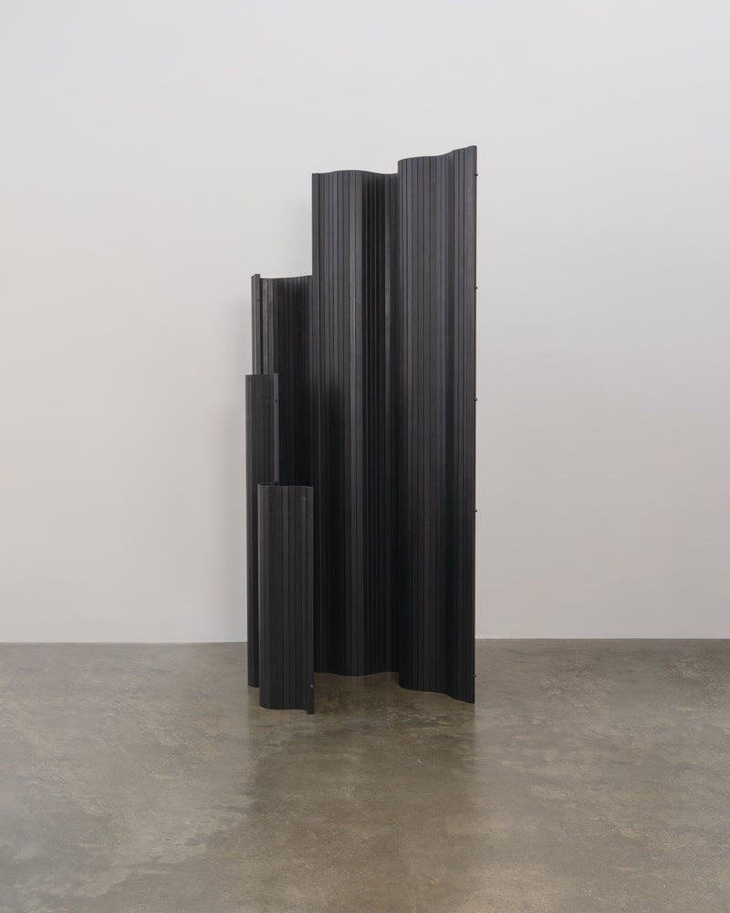 Tambour Screen in Fumed Poplar by Tom Roberts