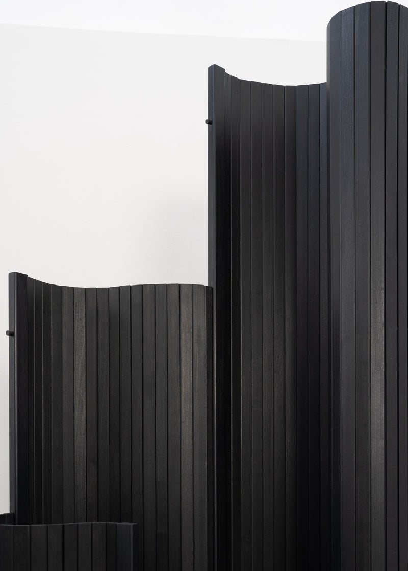 Tambour Screen in Fumed Poplar by Tom Roberts