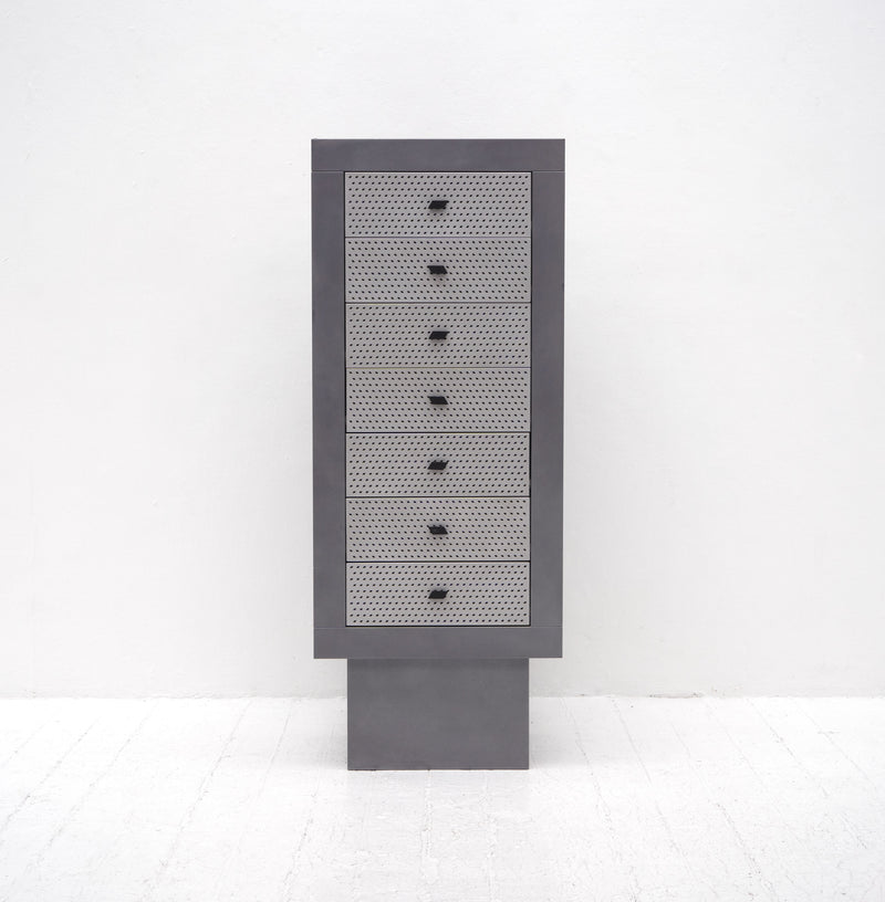 Settimanale Chest of drawers / Tallboy by Matteo Thun for Bieffeplast, 1985
