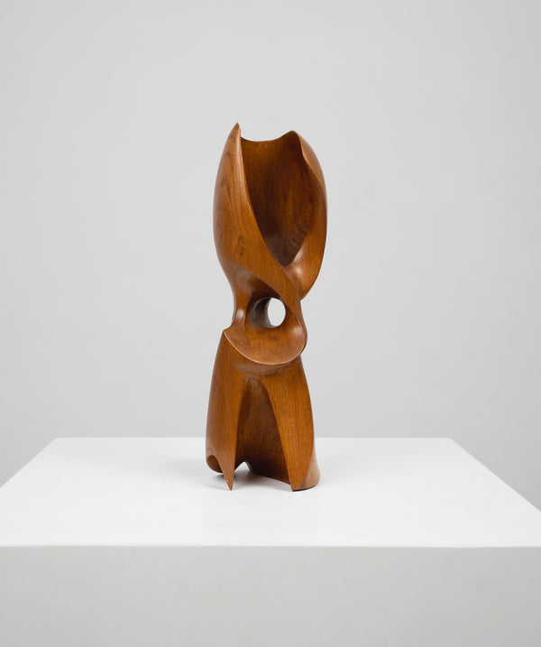 Small Abstract Oak Sculpture, c.1960
