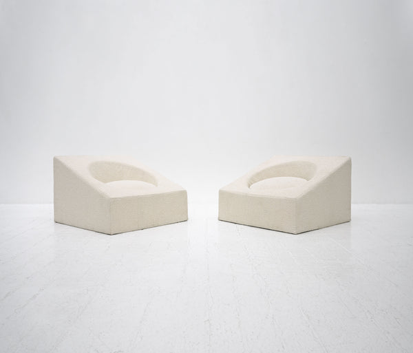 Postmodern Space Age Lounge Chairs, Italy, c.1980