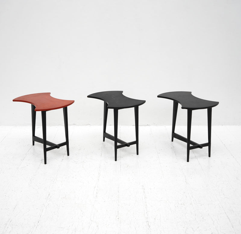 Vintage Lacquered Stools / Side-Tables by Thanh Ley (1919-2003)
