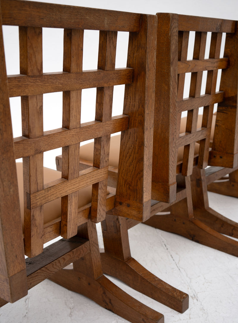 Vintage Oak Refectory Chair