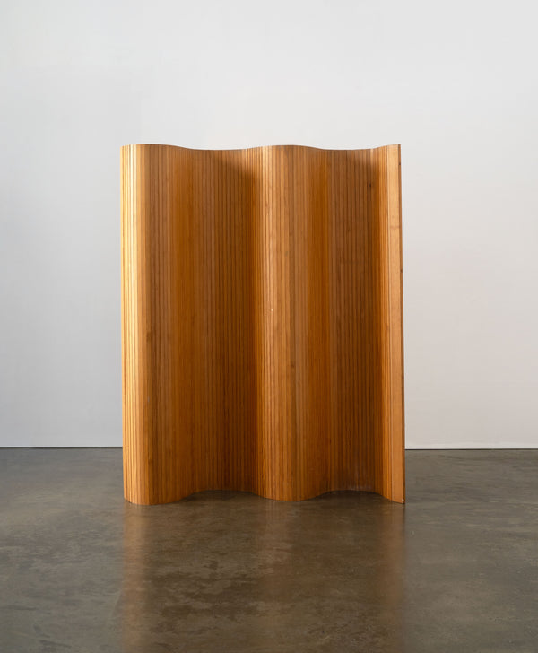 Pine Tambour Room Divider / Screen, c.1980