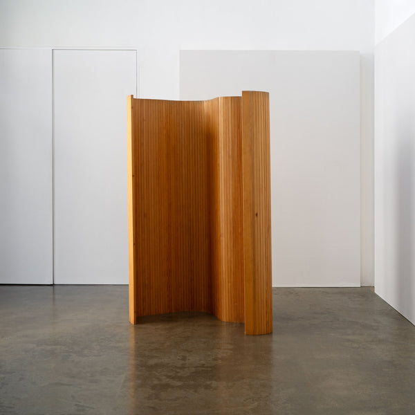 Pine Tambour Room Divider / Screen, c.1980