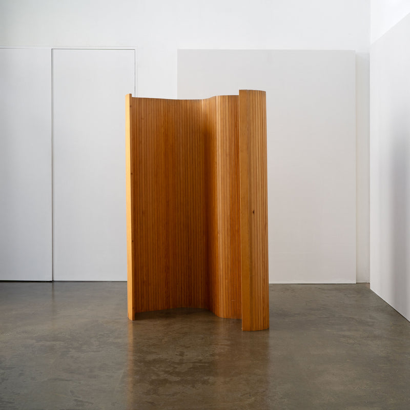 Pine Tambour Room Divider / Screen, c.1980