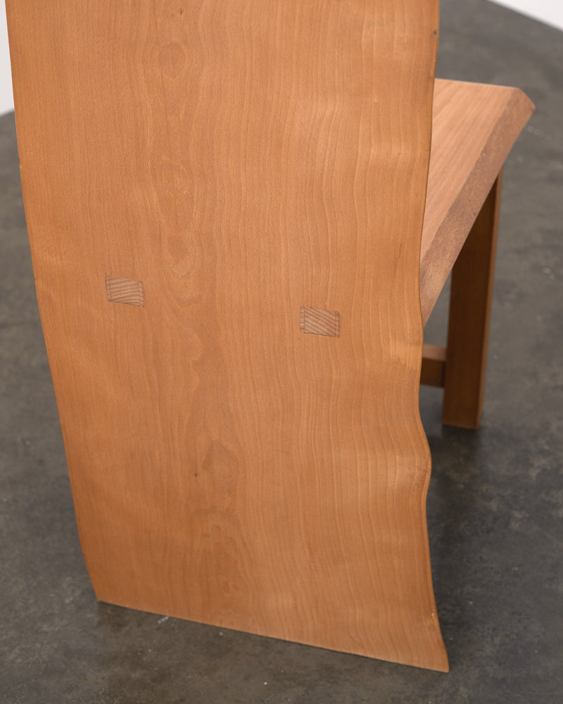Postmodern Live Edge High Back Chair, c.1990