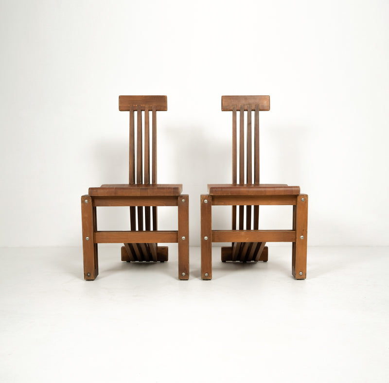 Modernist Slatted Chairs