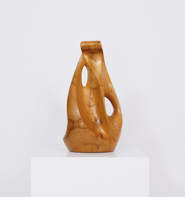 Large Wooden Abstract Sculpture, c.1970