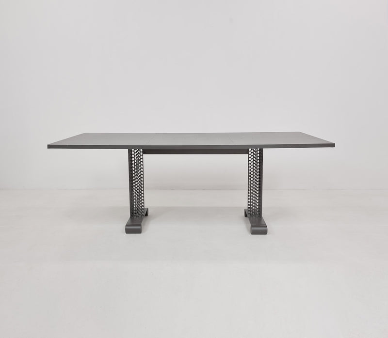 Modernist Architectural Steel Dining Table, France, c.1930