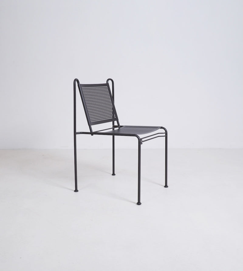 Perforated Steel Side Chair, by Lindau and Lindekrantz, Sweden, 1984