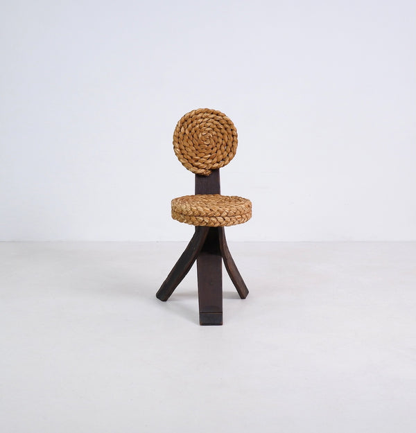Rope Side Chair by Audoux et Minet, France, c.1950