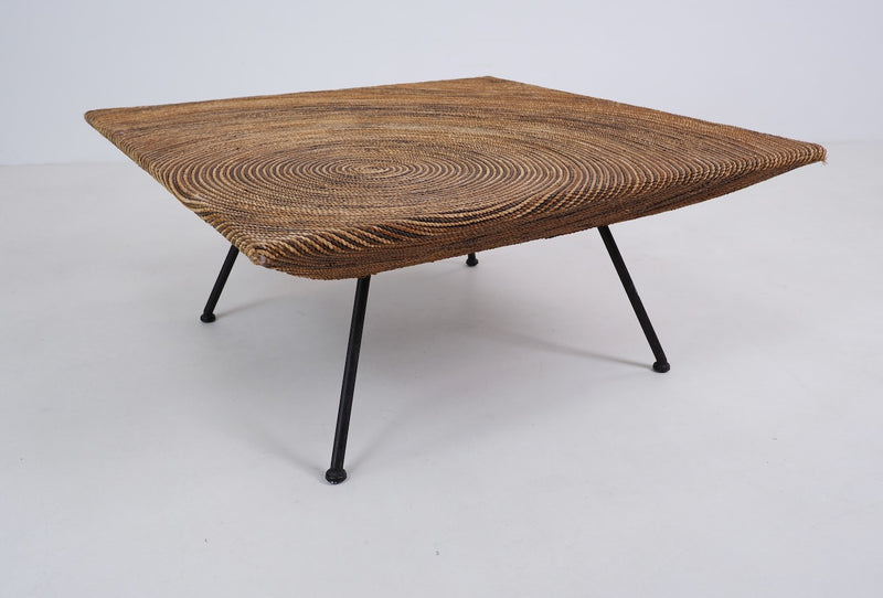 Rope and Steel Coffee Table, Italy, c.1970