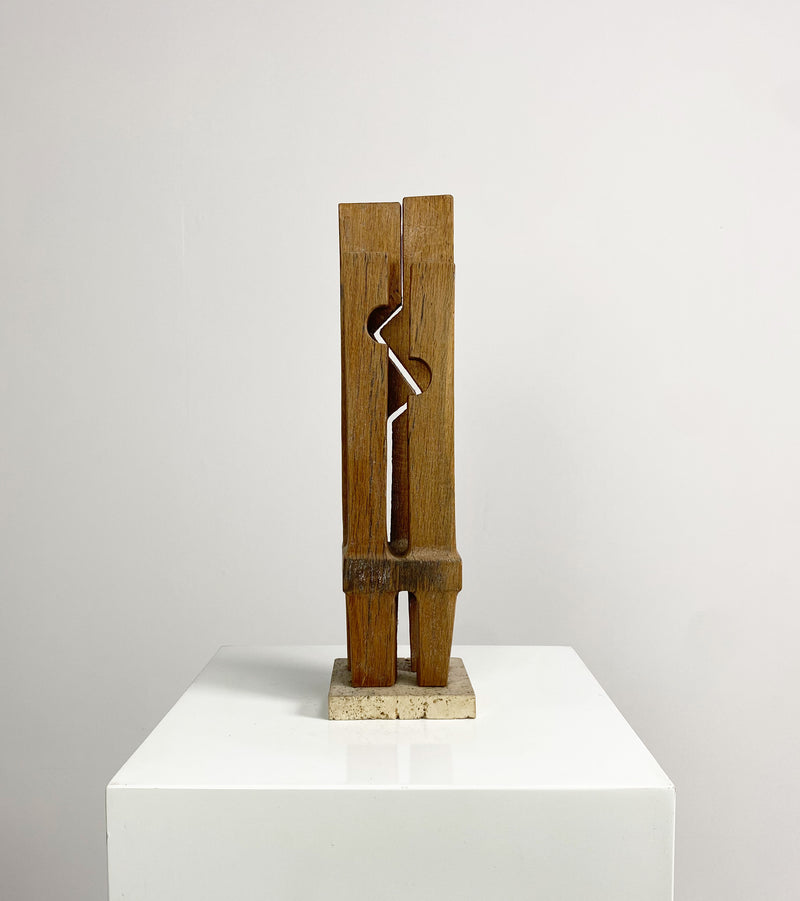 Abstract Wooden Sculpture 'Untitled' by Ronald Pope (1920-1997)