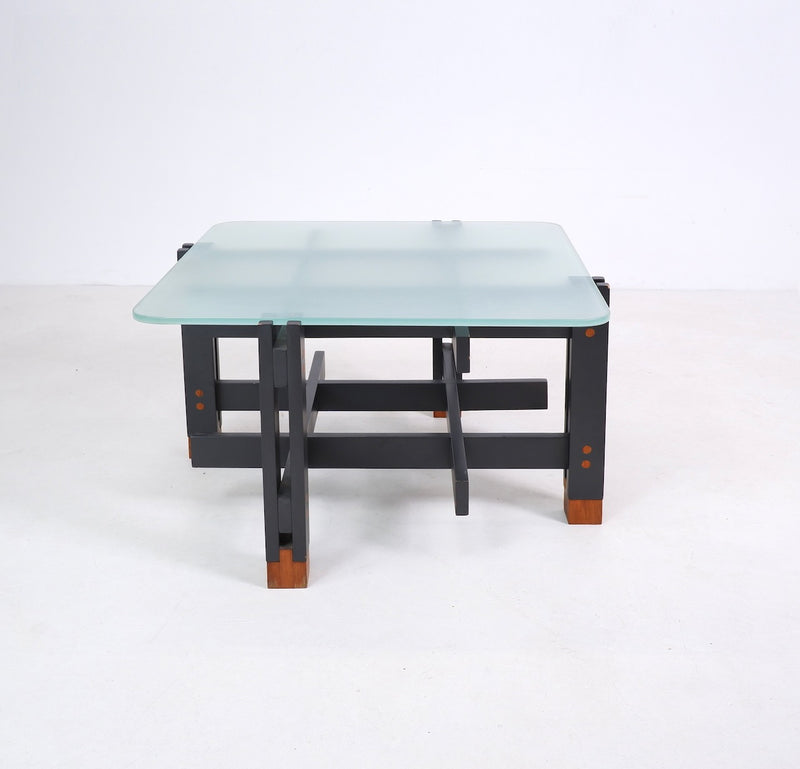 Wood and Glass Coffee Table, Italy, c.1960